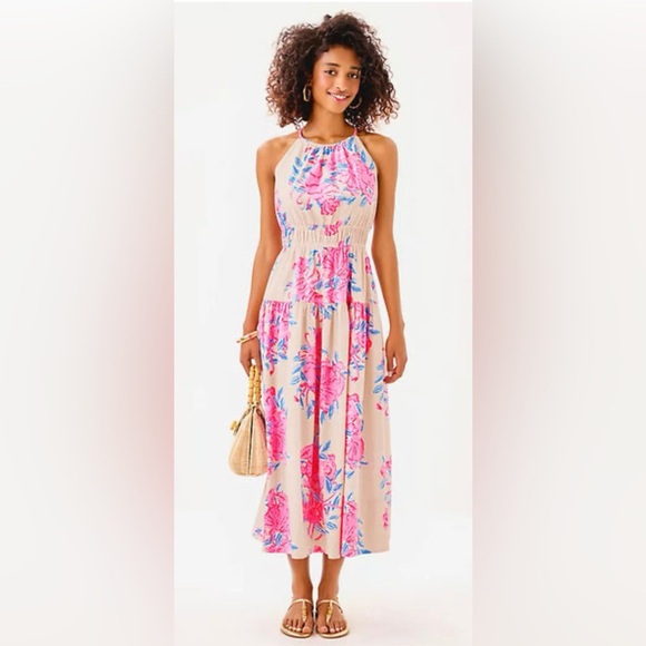 NWT Lilly Pulitzer Tallulah Maxi dress sz 8 - Picture 3 of 4